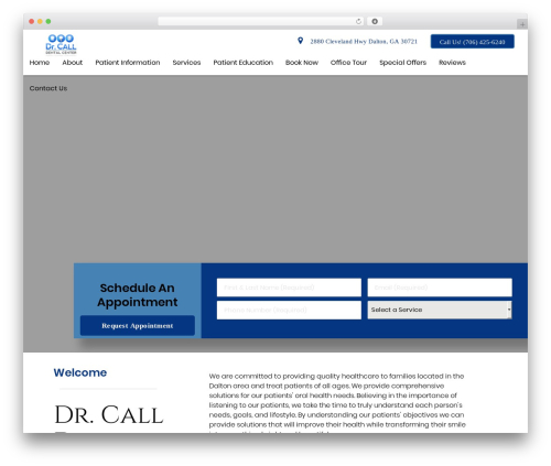 WordPress theme DoctorGenius Framework - drcalldental.com