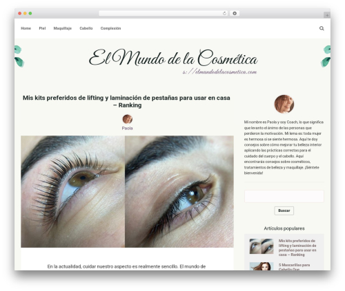 WordPress theme Gagens - elmundodelacosmetica.com