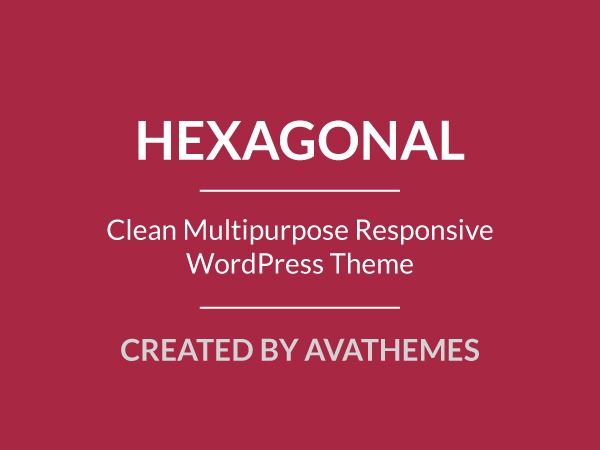 WordPress theme Hexagonal - Clean Multipurpose Responsive WP Theme WordPress theme Hexagonal - Clean Multipurpose Responsive WP Theme
