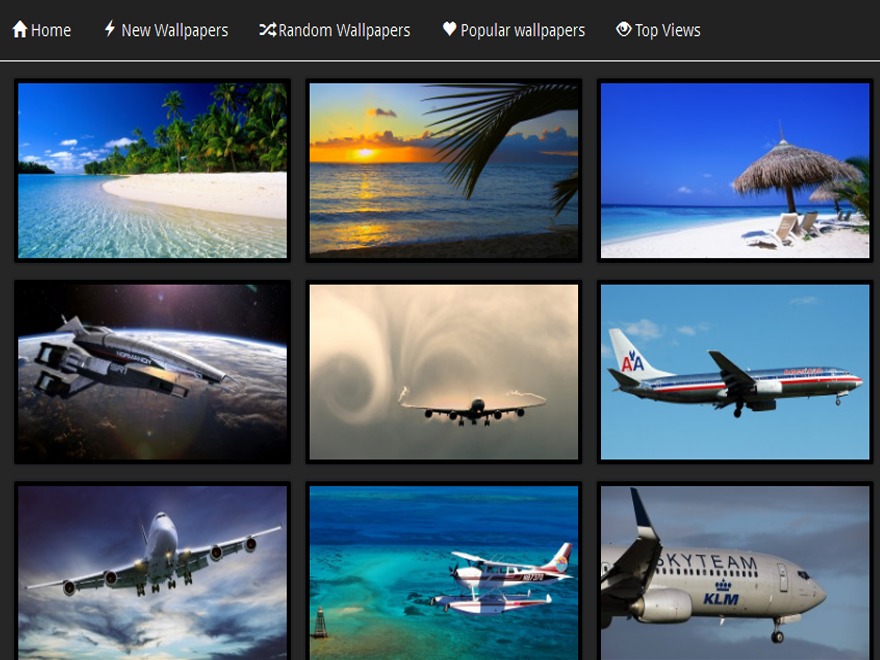 WordPress theme NewWall by wallpapertemplates.com