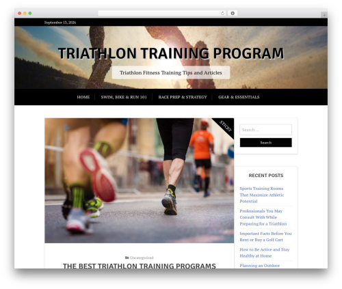 X Blog WordPress blog theme - triathlontrainingprogram.biz