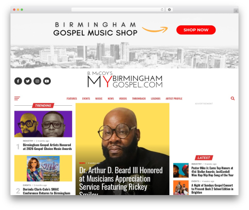 Zox News WordPress news theme - mybirminghamgospel.com