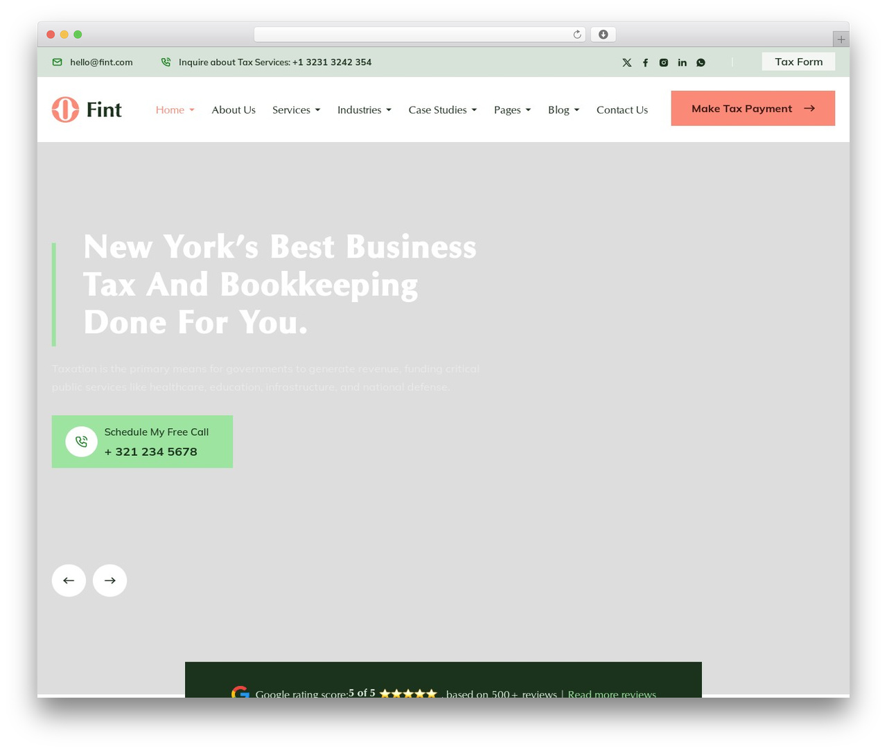 Fint WordPress theme - themes.envytheme.com/fint
