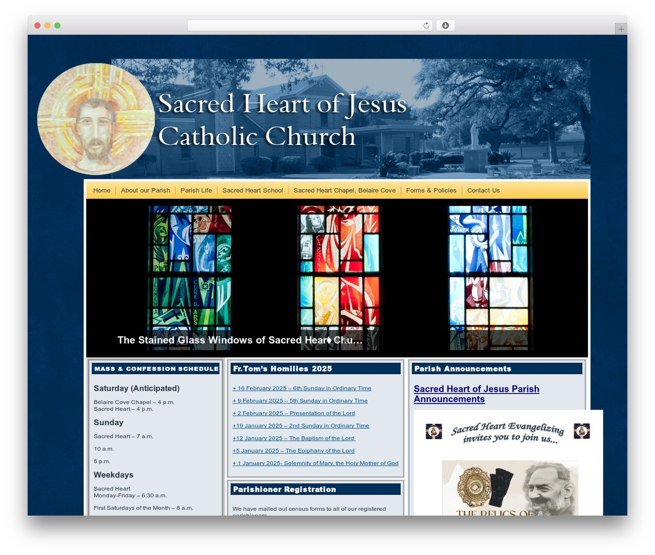 Sacred Heart VP Rev2 theme WordPress - sacredheartvp.com