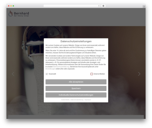 Theme WordPress Greenly - bernhard-sanitaer.de