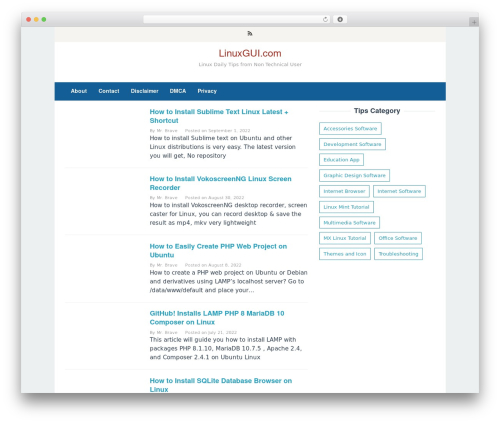 Theme WordPress Superfast - linuxgui.com