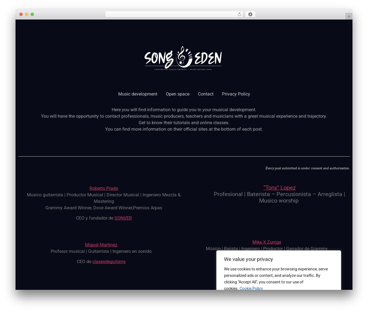 Hello Elementor WordPress theme - www.songeden.com