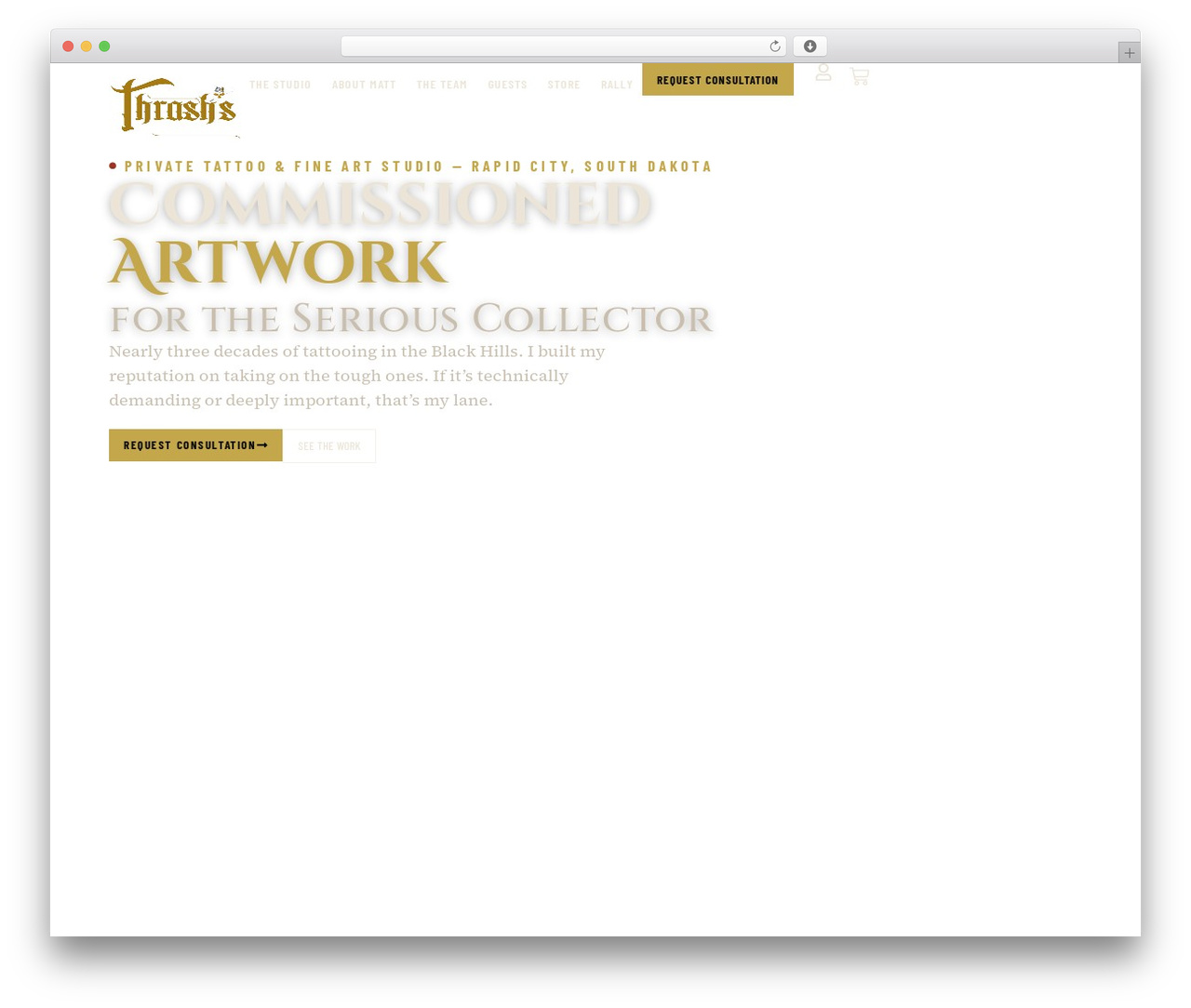 Hello Elementor WordPress theme - thrashstattoo.com