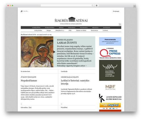 Magazine Basic WordPress magazine theme - satenai.lt