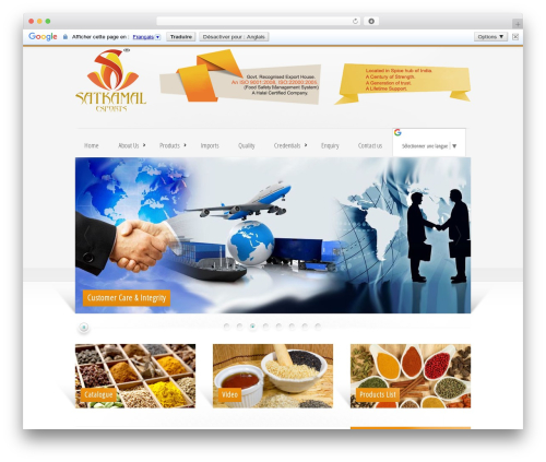 Mollis WordPress theme - satkamalexports.com