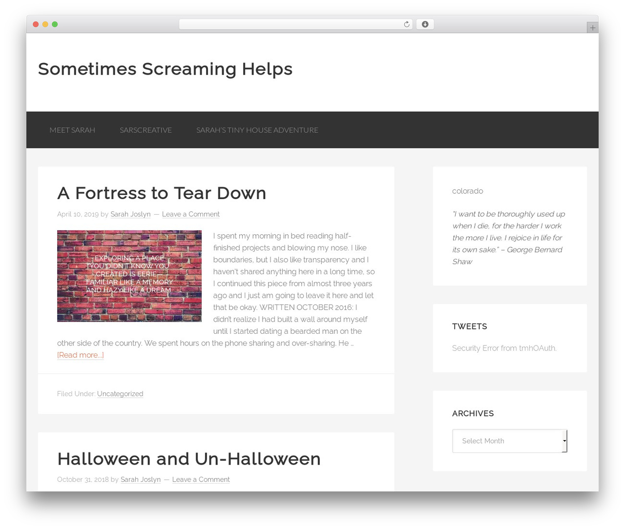 Theme WordPress Genesis Sample - sometimesscreaminghelps.com Theme WordPress Genesis Sample - sometimesscreaminghelps.com