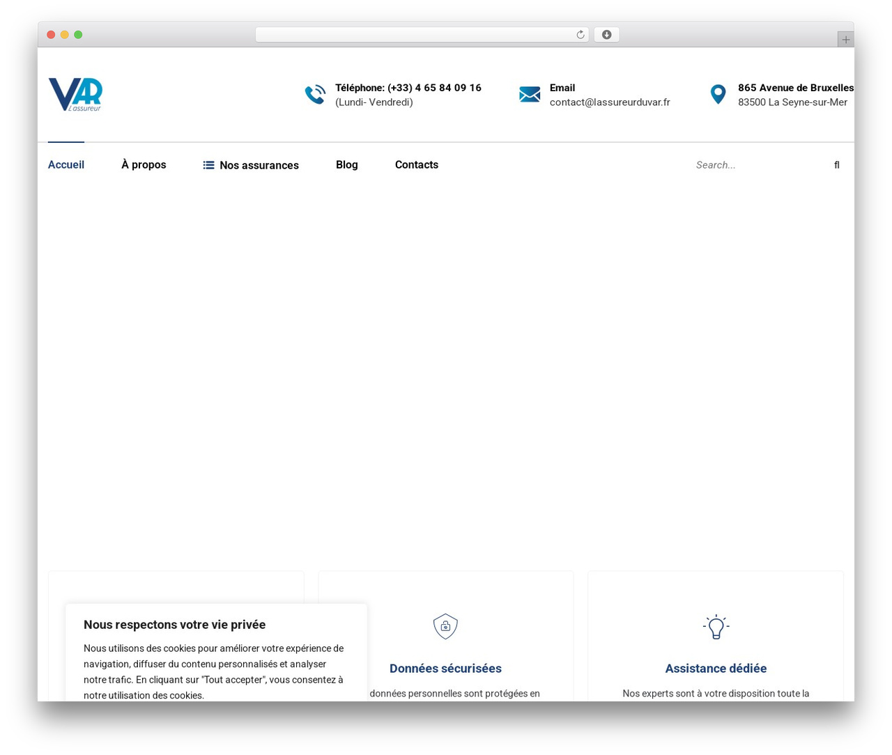WordPress theme Alico - lassureurduvar.fr