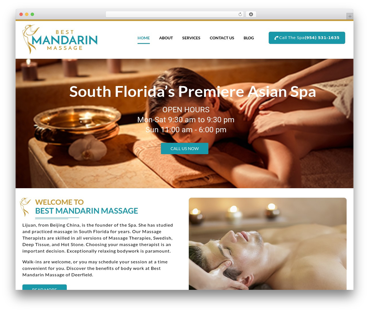 WordPress theme alpha - deerfieldmassage.com