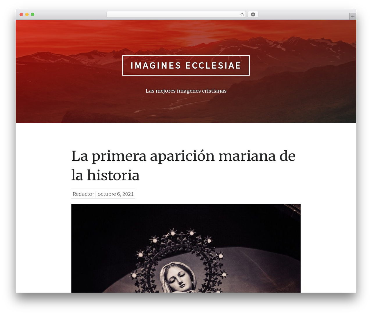 WordPress theme Bookmark - imaginesecclesiae.com