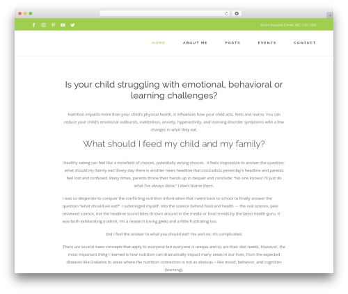 Avada WordPress theme - simplenutritionist.com