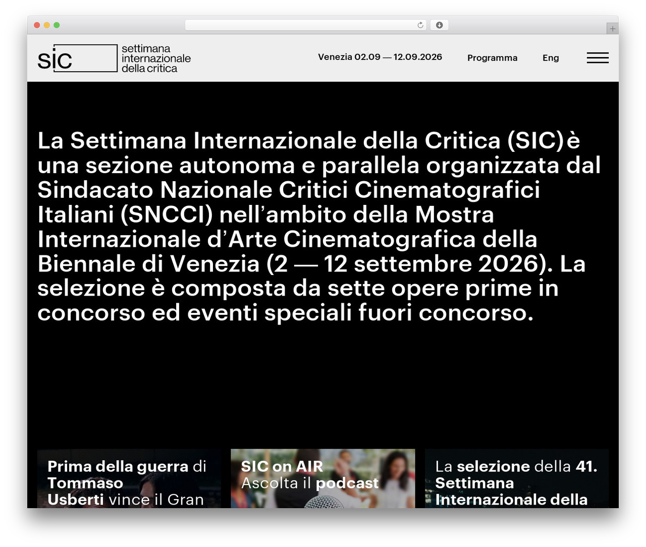 Best WordPress theme Sic - sicvenezia.it