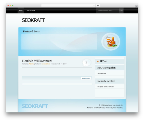 BlueMania WordPress theme - seokraft.de