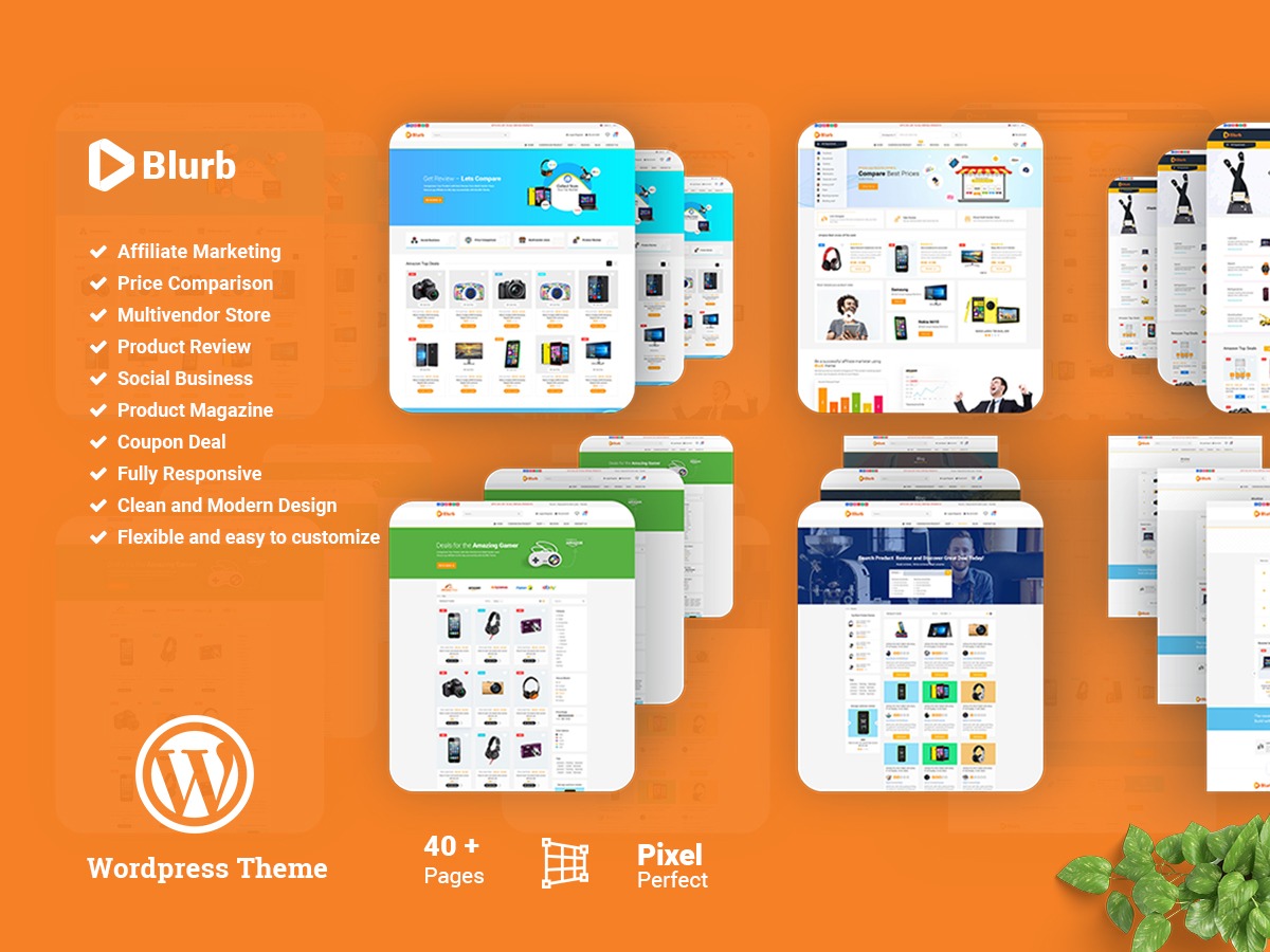 Blurb top WordPress theme by ThemeIm