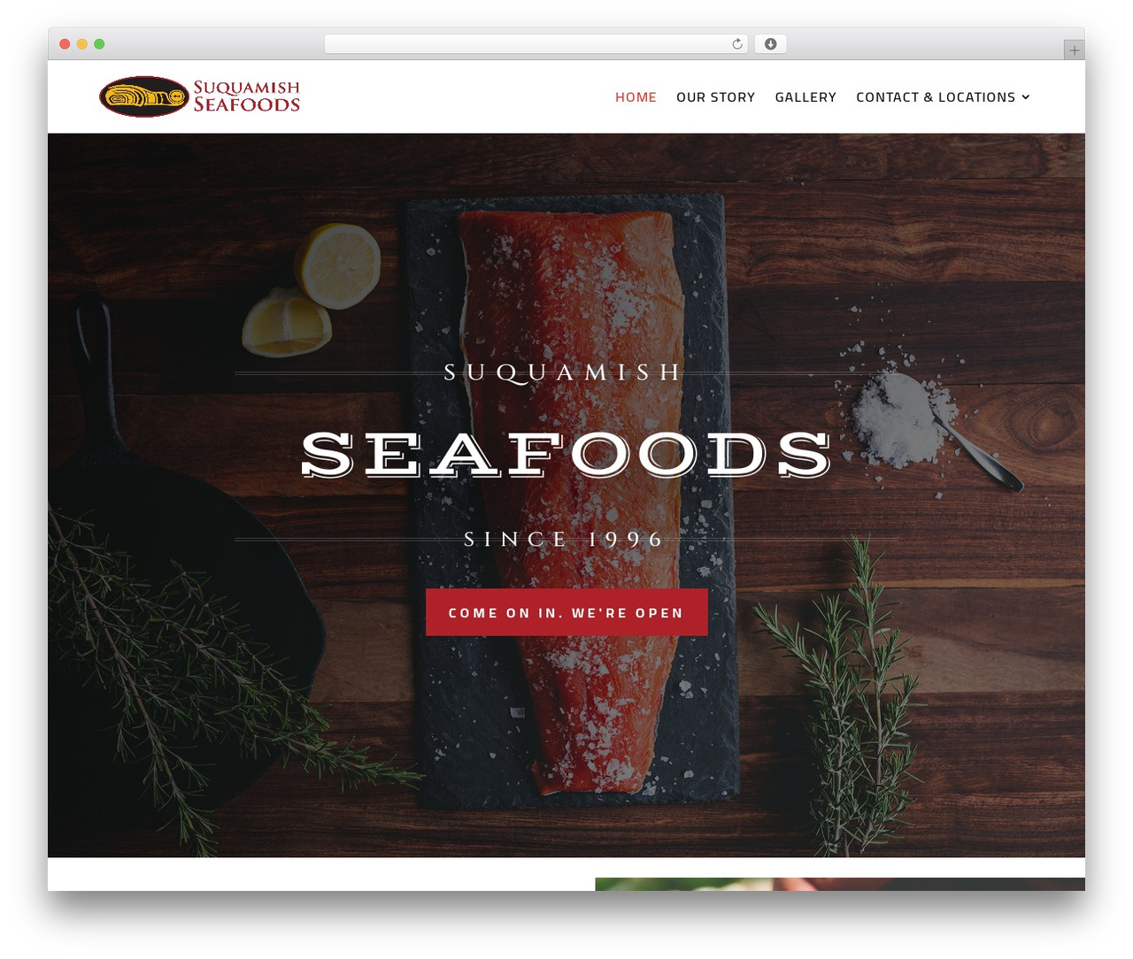 Divi top WordPress theme - suquamishseafoods.com