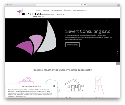 Divi WordPress template for business - sievert-consulting.cz