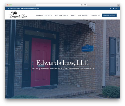 Divi WordPress theme design - chrisedwardslaw.com