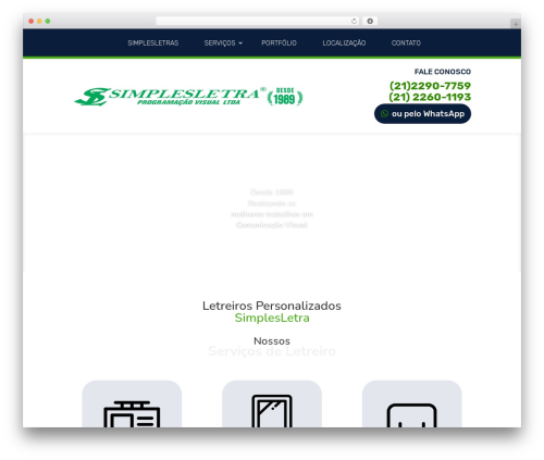 Space whatsapp button WordPress plugin - simplesletra.com.br
