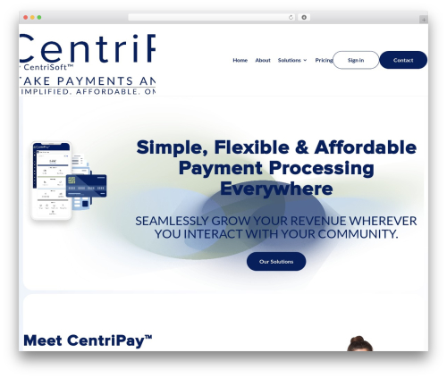 Divi WordPress theme - centripayments.com