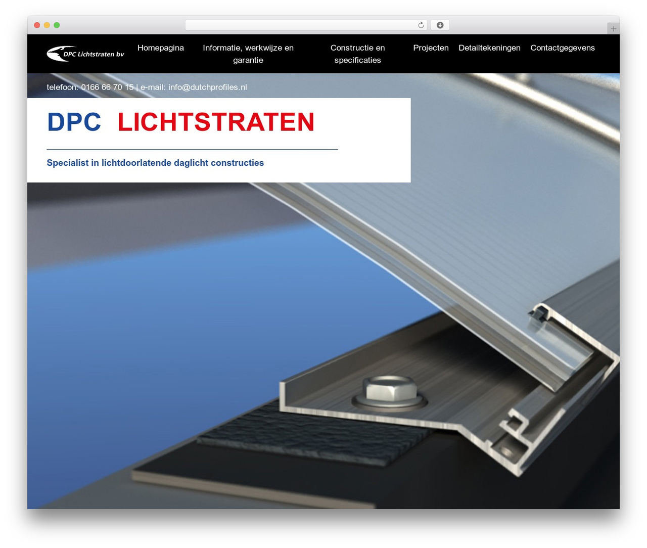 dpc WordPress theme - dpclichtstraten.nl