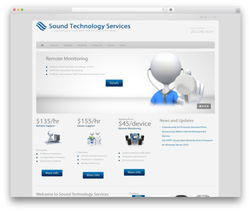 Epsilon theme WordPress - soundtechnologyservices.com