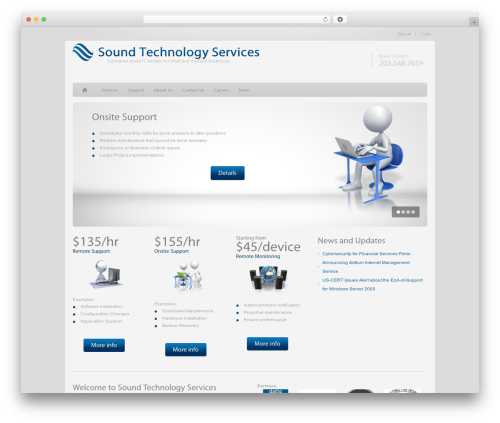 Epsilon WordPress theme - soundtechnologyservices.net