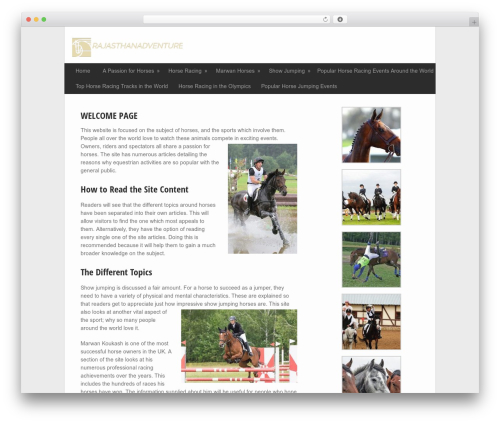 GreenChilli WordPress theme - rajasthanadventure.com