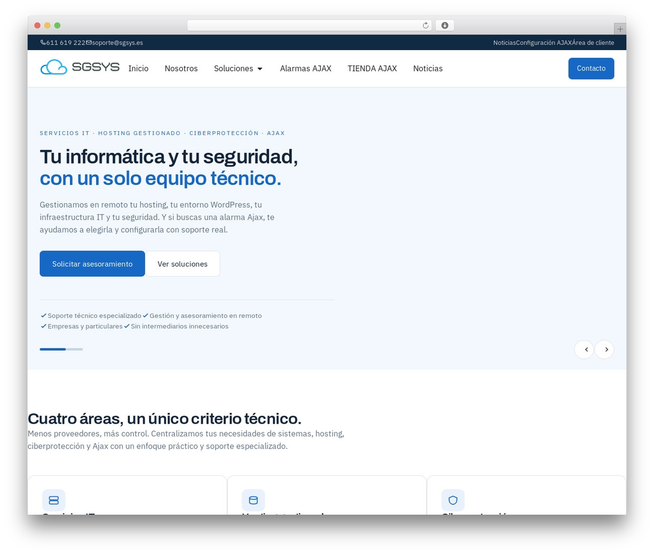 Hello Elementor WordPress theme - sgsys.es