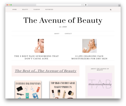 Ingrid theme WordPress - theavenueofbeauty.com
