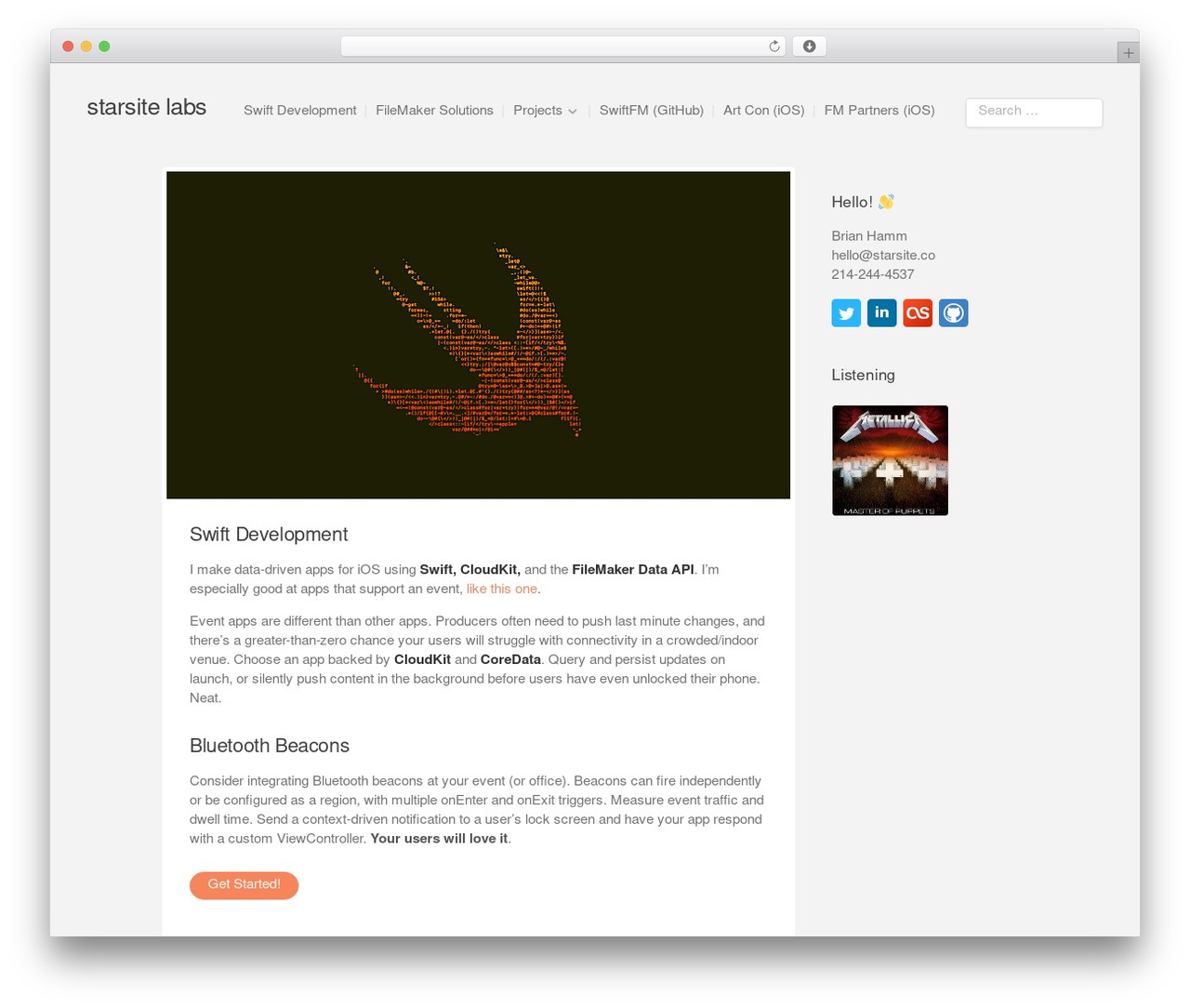 Minute WordPress theme - starsite.co
