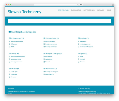 MyWiki theme WordPress free - slowniktechniczny.pl