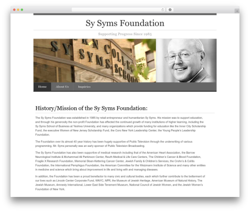 Responsive Pro WordPress theme - sysymsfoundation.org