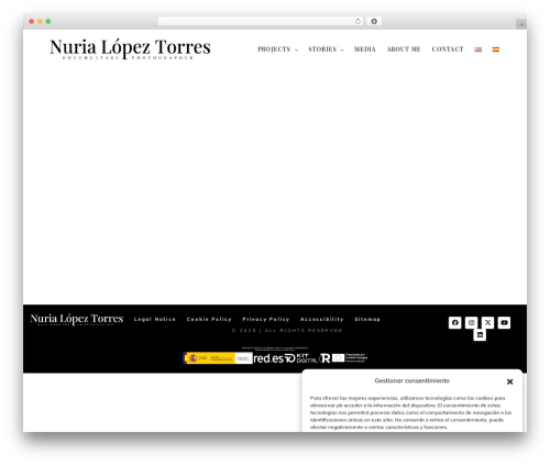 Snapster WordPress theme - nurialopeztorres.com