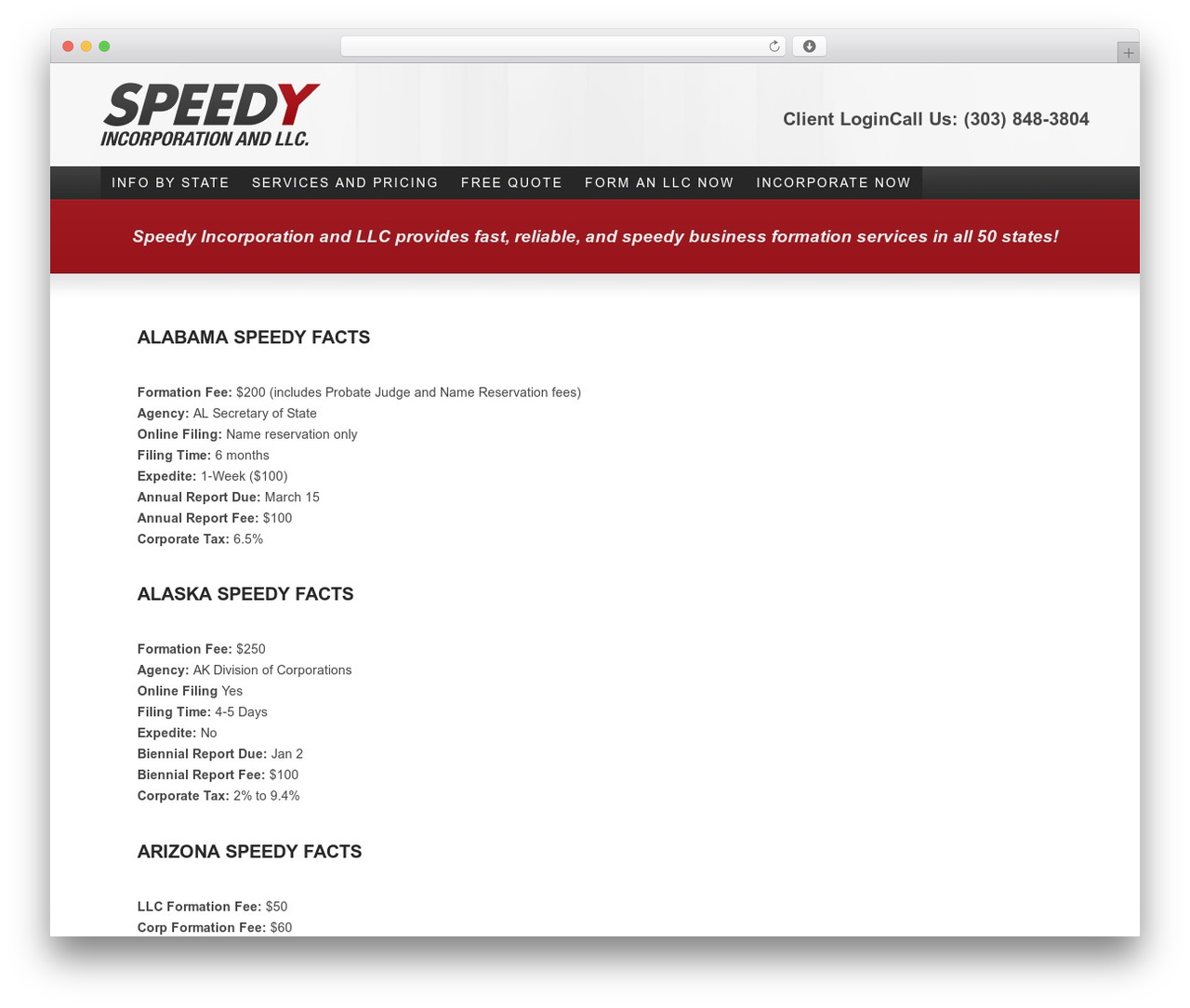 Thesis WordPress theme - speedy-incorporation.com