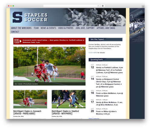 WordPress theme Gonzo - staplessoccer.com