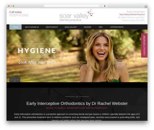 WordPress theme Soarvalley - soarvalleydental.com