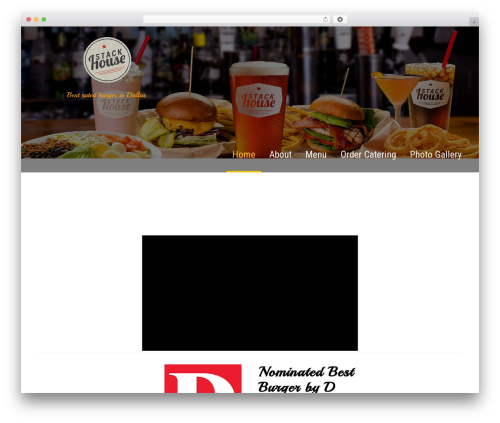 Best WordPress theme SKT Restaurant Pro - stackhouseburgers.com