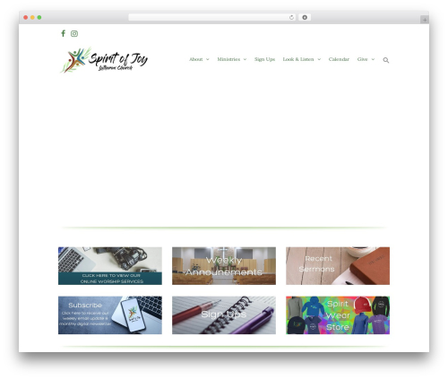 Eden theme WordPress - spiritofjoy.net
