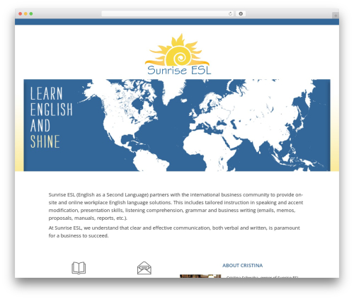 Pearl WordPress WordPress theme - sunriseesl.com