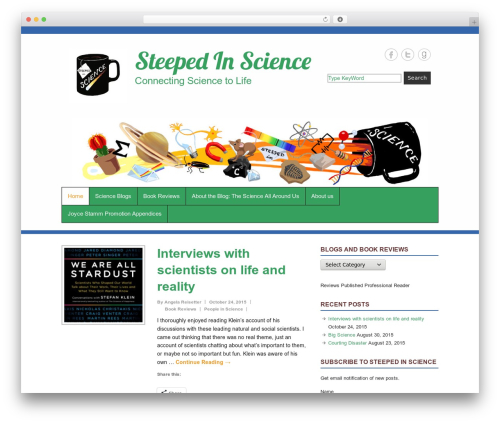 Simple Catch WordPress website theme - steepedinscience.com Simple Catch WordPress website theme - steepedinscience.com