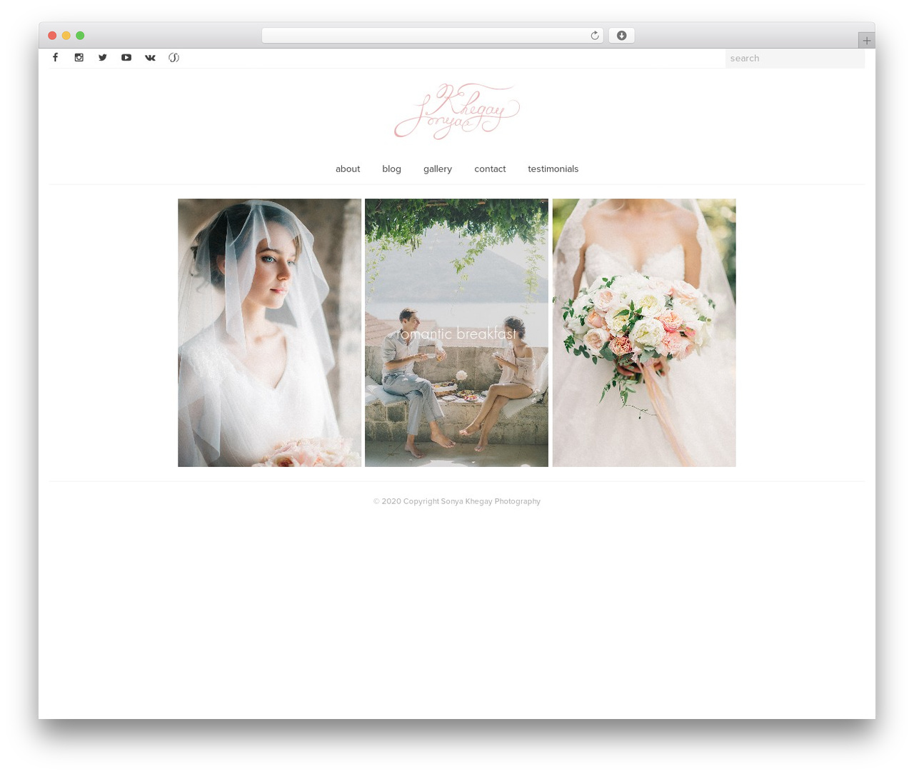 Sonya WordPress theme design - sonyakhegay.com