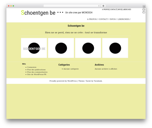 Tarali WordPress theme - schoentgen.be Tarali WordPress theme - schoentgen.be