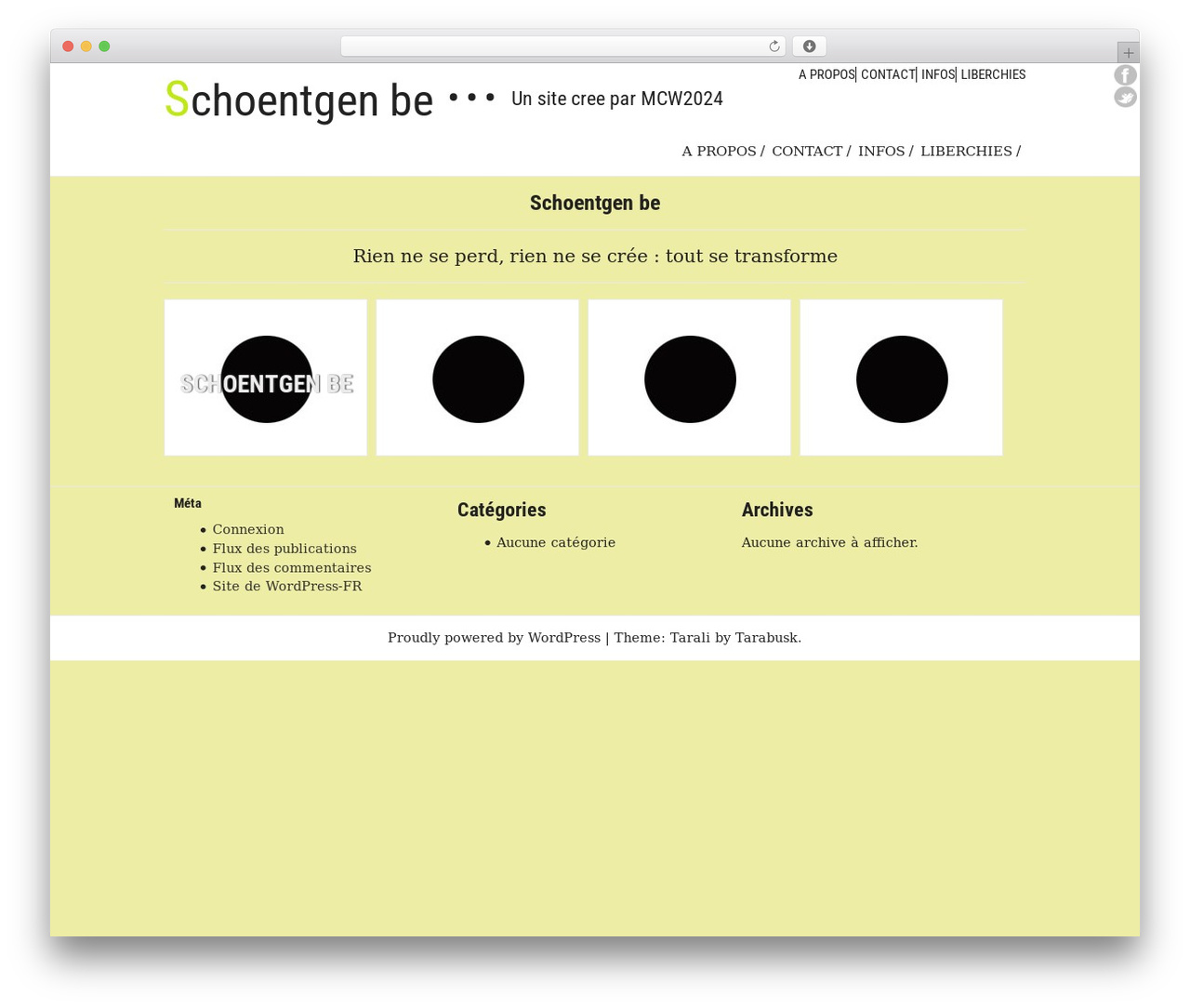 Tarali WordPress theme - schoentgen.be