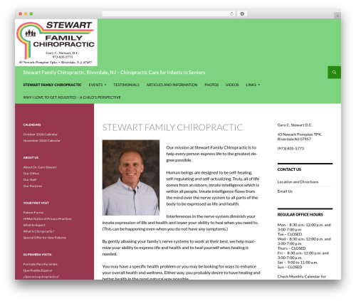 WordPress theme Madeini - stewartfamilychiro.com