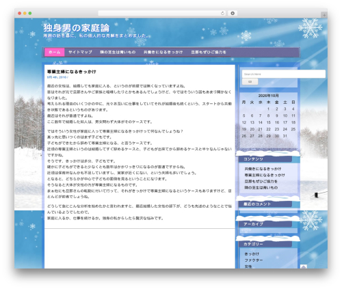 WordPress theme Winter - sozie.net WordPress theme Winter - sozie.net