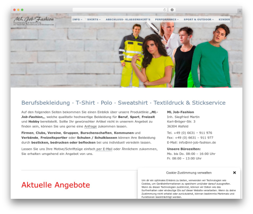 Atomic top WordPress theme - ml-job-fashion.de